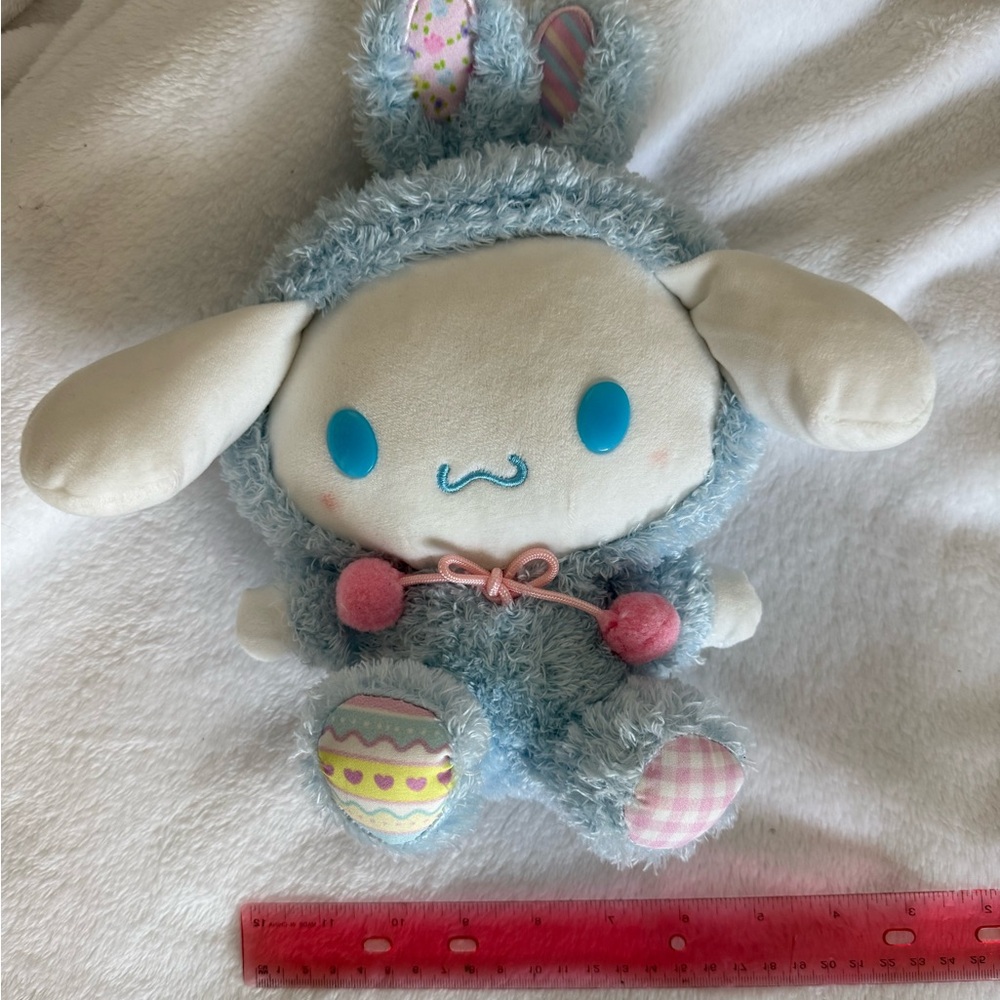 Sanrio Blue and White Connamoroll Bunny with Pink Accents